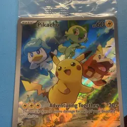Pokemon Center ETB Pikachu SVP 027 SEALED Paldea Evolved Stamped Promo Card - Image 3