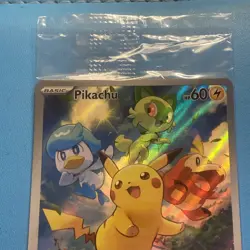 Pokemon Center ETB Pikachu SVP 027 SEALED Paldea Evolved Stamped Promo Card - Image 4