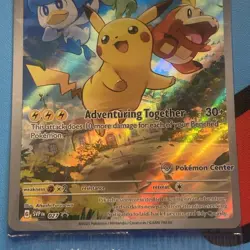 Pokemon Center ETB Pikachu SVP 027 SEALED Paldea Evolved Stamped Promo Card - Image 5