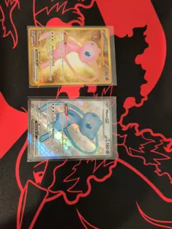 Mew ex 205 SV:151 & Mew ex 216 Paldean Fates Shiny Ultra Rare Pokemon Lot - Image 4