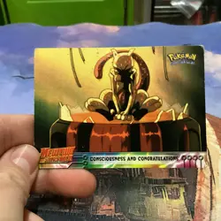 Pokemon TCG Consciousness and Congratulations Pokemon Topps Mewtwo Strikes Back - Image 1