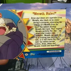 2000 Topps Pokemon TV Animation Series Meowth Rules! OR13 Orange Islands - Image 2
