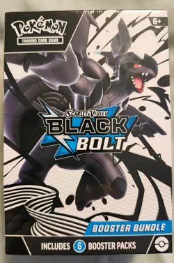 Pokemon TCG Scarlet & Violet—Black Bolt Booster Bundle, 6 Packs, English - Image 1