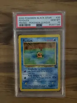 Pokemon League BLACK STAR PSYDUCK PROMO #20 PSA 10 Cert # 65307189 - Image 2