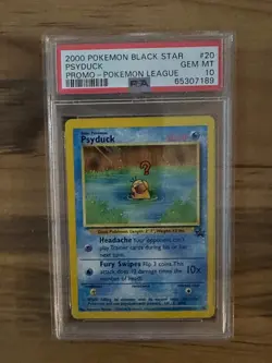 Pokemon League BLACK STAR PSYDUCK PROMO #20 PSA 10 Cert # 65307189 - Image 3