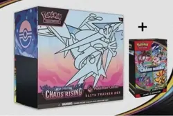 PRESALE Pokemon TCG Chaos Rising Pokemon Centre ETB + Booster Bundle - Image 1