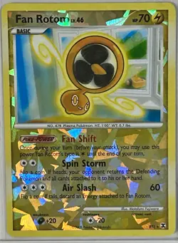 Pokemon Fan Rotom Rare Rising Rivals Cracked Ice Reverse Holo #RT1 - Image 1