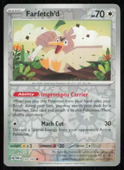 Farfetch'd 132/167 Common Twilight Masquerade Pokemon Reverse Holo Near Mint - Image 1