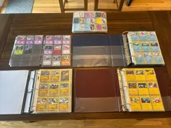 3 Pokemon Binder Lot Plus TONS Of Binder Sleeves Holo 1st Ed Mid Era And New Wow - Image 2