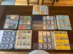 3 Pokemon Binder Lot Plus TONS Of Binder Sleeves Holo 1st Ed Mid Era And New Wow - Image 3