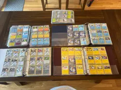 3 Pokemon Binder Lot Plus TONS Of Binder Sleeves Holo 1st Ed Mid Era And New Wow - Image 5