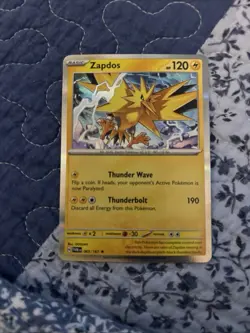 Pokemon TCG Zapdos 065/167 Sv06 Twilight Masquerade Rare Reverse Holo 120 HP - Image 2