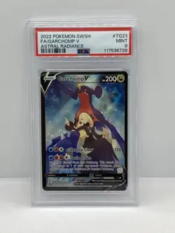GARCHOMP V 2022 Pokemon #TG23/TG30 PSA 9 MINT Astral Radiance - Image 1