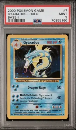 2000 POKEMON GAME BASE II #7 GYARADOS-HOLO PSA 9 MINT - Image 1