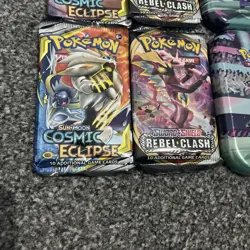Pokemon Galar Power Mini Tins Case 1x Cosmic Eclipse 1x Reble Clash - Image 2