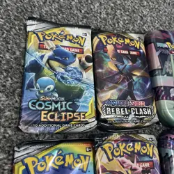 Pokemon Galar Power Mini Tins Case 1x Cosmic Eclipse 1x Reble Clash - Image 4