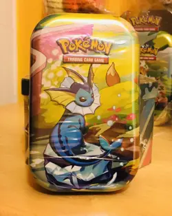 🔥2021 Pokemon Vaporeon V Tin Eevee Evolutions BUNDLE All New/Factory Sealed!🔥 - Image 5