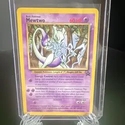 Pokemon Mewtwo Promo 12/53 Wotc Promo Basic Regular 60 HP English 1999 - Image 1