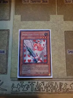 YUGIOH TCG INJECTION FAIRY LILY LOD-100 SECRET 1ST EDITION HP BLEED EFFECT - Image 1