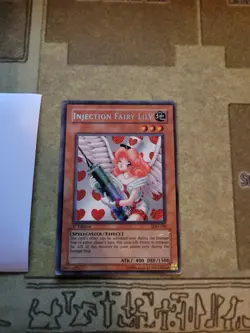YUGIOH TCG INJECTION FAIRY LILY LOD-100 SECRET 1ST EDITION HP BLEED EFFECT - Image 4