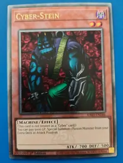 Near Mint Yugioh EUROPRINT Cyber Stein RA03-EN146 Quarter Century Secret Rare - Image 1