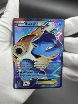Pokemon TCG 2014 Blastoise EX 142/146 HP 180 Ryo Ueda Reverse Holo Trading Card - Image 4
