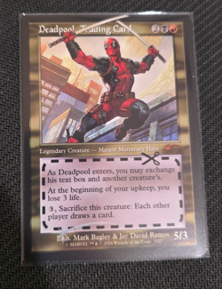 Deadpool, Trading Card - Retro Frame FOIL - Secret Lair Chase NM MTG - Image 2