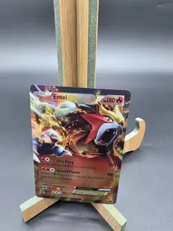 Pokemon TCG 2012 Basic Entei EX 13/108 HP 180 Shizurow Holo Trading Card Game - Image 1