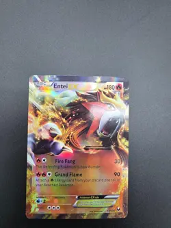 Pokemon TCG 2012 Basic Entei EX 13/108 HP 180 Shizurow Holo Trading Card Game - Image 2