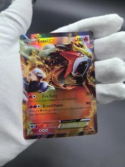 Pokemon TCG 2012 Basic Entei EX 13/108 HP 180 Shizurow Holo Trading Card Game - Image 4