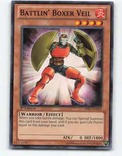 Battlin' Boxer Veil #PRIO-EN009 1st Edition Yugioh Card - Image 1