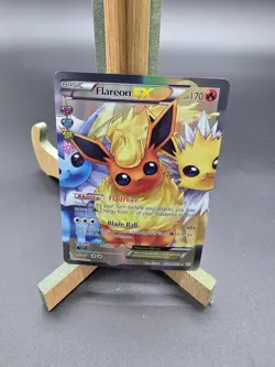 Pokemon TCG Basic Flareon EX RG28/RG32 HP 180 KirisAki Reverse Holo Trading Card - Image 1