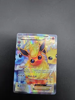 Pokemon TCG Basic Flareon EX RG28/RG32 HP 180 KirisAki Reverse Holo Trading Card - Image 2