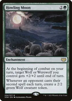 Howling Moon #204 (NM) Crimson Vow VOW Magic MTG - Image 1