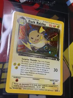 FART SWIRL DARK RAICHU - 83/82 - Team Rocket - Holo - Pokemon Card LP 🌀 - Image 1