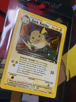 FART SWIRL DARK RAICHU - 83/82 - Team Rocket - Holo - Pokemon Card LP 🌀 - Image 2