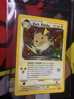 FART SWIRL DARK RAICHU - 83/82 - Team Rocket - Holo - Pokemon Card LP 🌀 - Image 3