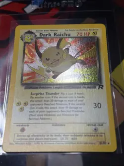 FART SWIRL DARK RAICHU - 83/82 - Team Rocket - Holo - Pokemon Card LP 🌀 - Image 5