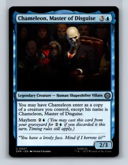 CHAMELEON, MASTER OF DISGUISE 27 UC MARVEL'S SPIDER-MAN MAGIC: THE GATHERING NM - Image 1