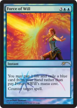 1x Force of Will - Foil Near Mint MTG Magic - Kid Icarus - - Image 1