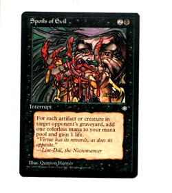MTG Spoils of Evil NM Ice Age Magic the Gathering ~ Free Shipping ~ - Image 1