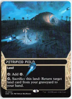 Petrified Field (Borderless) Foil M Edge of Eternities: Stellar Sights 32 LP-NM - Image 1