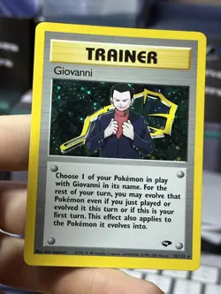 Giovanni 18/132 Gym Challenge 2000 Holo Rare WOTC Pokemon Card TCG - Image 3