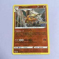 Charizard 010/078 Pokemon GO Holo Rare Reverse Holo mint - Image 2
