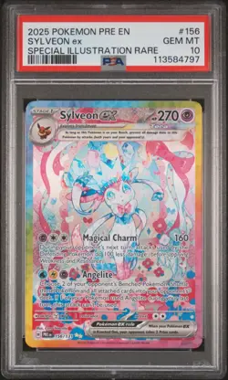 Pokemon 2025 Sylveon ex 156/131 SIR Prismatic Evolutions GEM MINT PSA 10 - Image 3