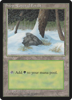 Snow-Covered Forest #347 (HP) Ice Age ICE Magic MTG - Image 1