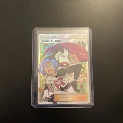 Pokemon Jessie & James Ultra Rare Full Art Trainer 68/68 Hidden Fates Holo 2019 - Image 1