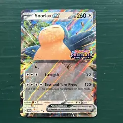 Pokemon Prismatic Evolutions Snorlax ex 076/131 Stamped Promo - Image 1