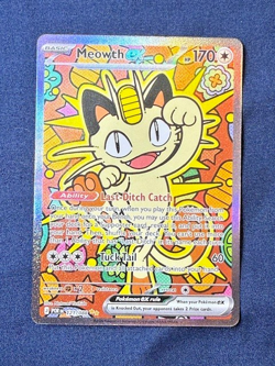 Meowth ex 121/088 SIR Pokemon Perfect Order NM Full Art Secret Rare - Image 1