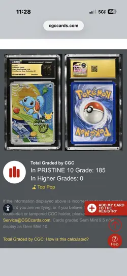 Squirtle Black Star Promos 039 Promo CGC Pristine 10 Pokemon TCG English 2026 - Image 3